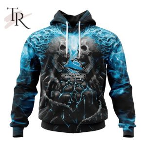 NRL Cronulla-Sutherland Sharks Special Skull Art Design Hoodie