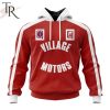 NRL Dolphins Personalized Village Motors Retro Kits Hoodie