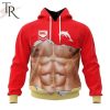 NRL Dolphins Special Men Ripped Design Hoodie