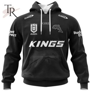 NRL Dolphins Special Monochrome Design Hoodie