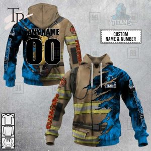 NRL Gold Coast Titans Special Design With Firefighter Hoodie 3D