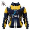 NRL Gold Coast Titans Special Motocross Design Hoodie