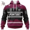 NRL Manly Warringah Sea Eagles Special Faded Design Hoodie