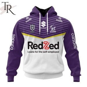 NRL Melbourne Storm Personalized 2024 Away Kits Hoodie