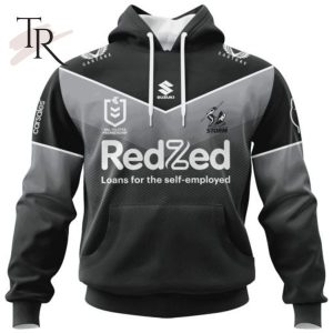 NRL Melbourne Storm Special Black And White Design Hoodie