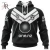 NRL New Zealand Warriors Special Black And White Design Hoodie