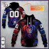 NRL Newcastle Knights Rose Dragon Hoodie 3D