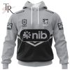 NRL Newcastle Knights Special Black And White Design Hoodie