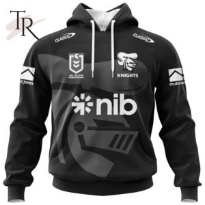 NRL Newcastle Knights Special Monochrome Design Hoodie