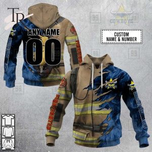 NRL North Queensland Cowboys Special Design With Firefighter Hoodie 3D