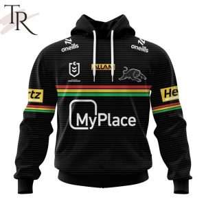 NRL Penrith Panthers Personalized 2024 Home Kits Hoodie