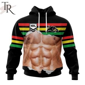 NRL Penrith Panthers Special Men Ripped Design Hoodie