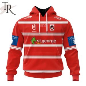 NRL St. George Illawarra Dragons Personalized 2024 Away Kits Hoodie