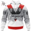 NRL St. George Illawarra Dragons Special Faded Design Hoodie