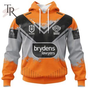 NRL Wests Tigers Special Faded Design Hoodie