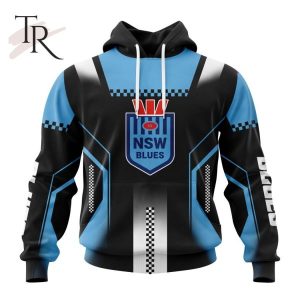 NSW Blues State Of Origin Special Motocross Design Hoodie