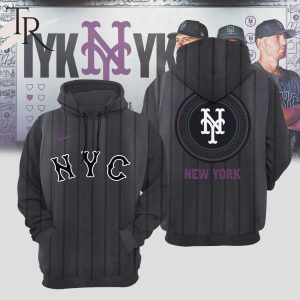 New York Mets Charcoal 2024 City Connect Hoodie