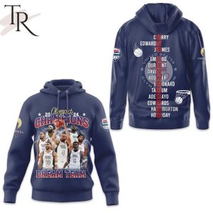 Olympics 2024 Champions USA Basketball Hoodie – Navy