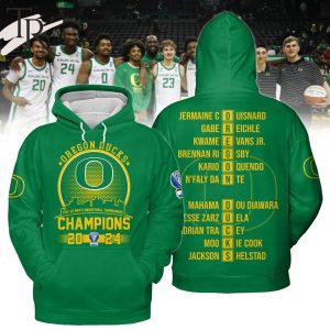 Oregon Ducks PAC-12 Basketball Tournament Champions 2024 Hoodie