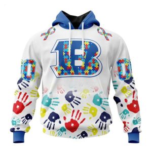 Persionalized NFL Cincinnati Bengals Special Autism Awareness Design Hoodie