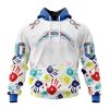 Persionalized NFL Los Angeles Chargers Special Autism Awareness Design Hoodie