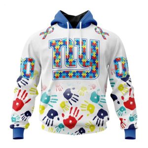 Persionalized NFL New York Giants Special Autism Awareness Design Hoodie