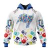 Persionalized NFL Tampa Bay Buccaneers Special Autism Awareness Design Hoodie