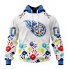 Persionalized NFL Tennessee Titans Special Autism Awareness Design Hoodie