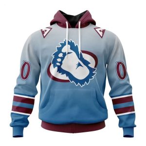 Persionalized NHL Colorado Avalanche Special Retro Gradient Design Hoodie