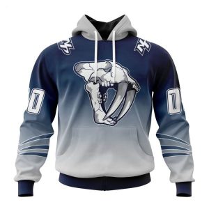 Persionalized NHL Nashville Predators Special Retro Gradient Design Hoodie