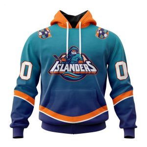 Persionalized NHL New York Islanders Special Retro Gradient Design Hoodie