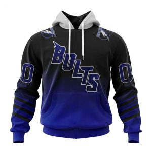 Persionalized NHL Tampa Bay Lightning Special Retro Gradient Design Hoodie