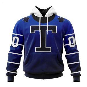 Persionalized NHL Toronto Maple Leafs Special Retro Gradient Design Hoodie