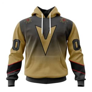 Persionalized NHL Vegas Golden Knights Special Retro Gradient Design Hoodie