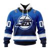 Persionalized NHL Winnipeg Jets Special Retro Gradient Design Hoodie