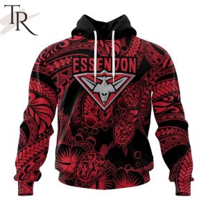 Personalized AFL Essendon Football Club Special Polynesian Design Hoodie