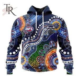 Personalized AFL Geelong Cats Special Indigenous Design Hoodie 3D