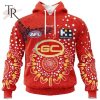 Personalized AFL Gold Coast Suns Special Indigenous Design Hoodie 3D