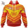 Personalized AFL Gold Coast Suns Special Pasifika Design Hoodie 3D