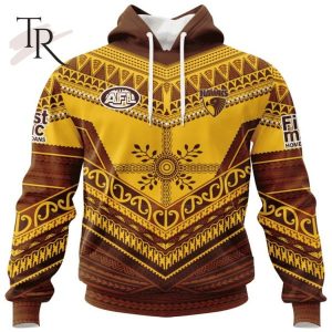 Personalized AFL Hawthorn Football Club Special Pasifika Design Hoodie 3D