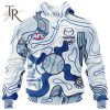 Personalized AFL North Melbourne Football Club Special Indigenous Design Hoodie 3D