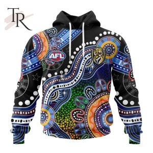 Personalized AFL Richmond Tigers Special Indigenous Design Hoodie 3D