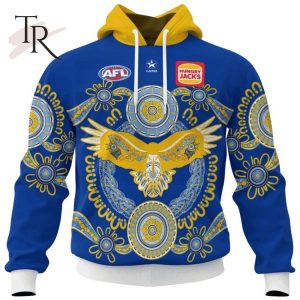 Personalized AFL West Coast Eagles Special Indigenous Design Hoodie 3D