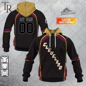 Personalized AHL Cleveland Monsters Color Jersey Style Hoodie