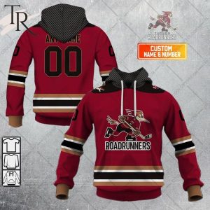 Personalized AHL Tucson Roadrunners Color Jersey Style Hoodie