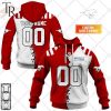 Personalized CFL Calgary Stampeders Mix Jersey Style Hoodie