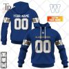 Personalized CFL Winnipeg Blue Bombers Home Jersey Style Hoodie