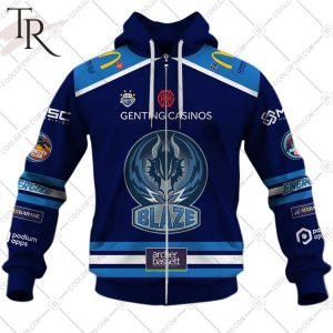 Personalized EIHL Coventry Blaze 2324 Jersey Style Hoodie