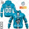 Personalized FR Hockey – Marseille Hockey Club Home Jersey Style Hoodie