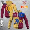 Personalized Guernsey Mix V2 AFL Brisbane Lions Hoodie 3D